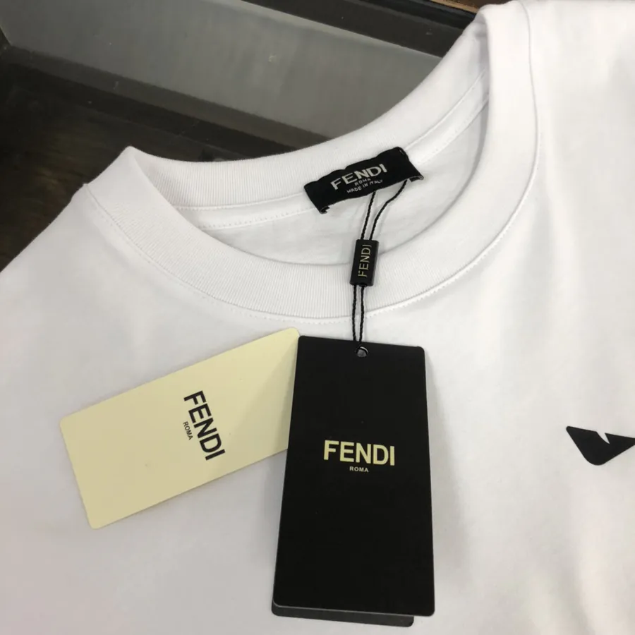 FENDI 25ss Printed Round Neck Short Sleeve T Shirt