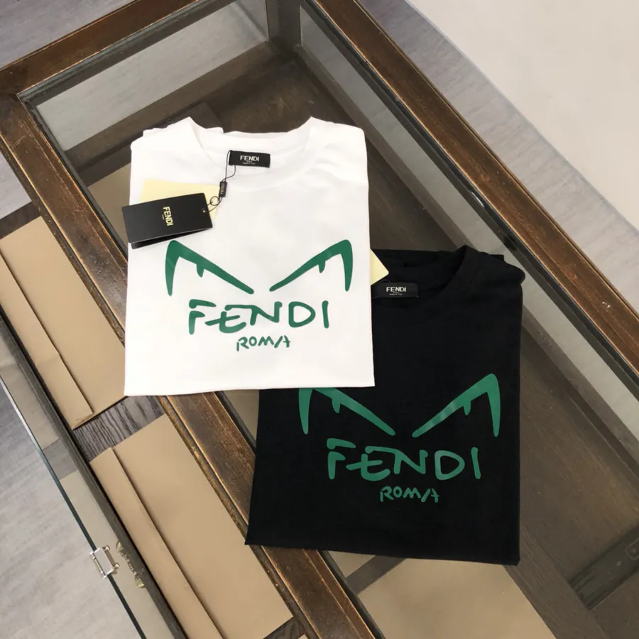 Fendi 25ss Printed Round Neck Short Sleeve T Shirt