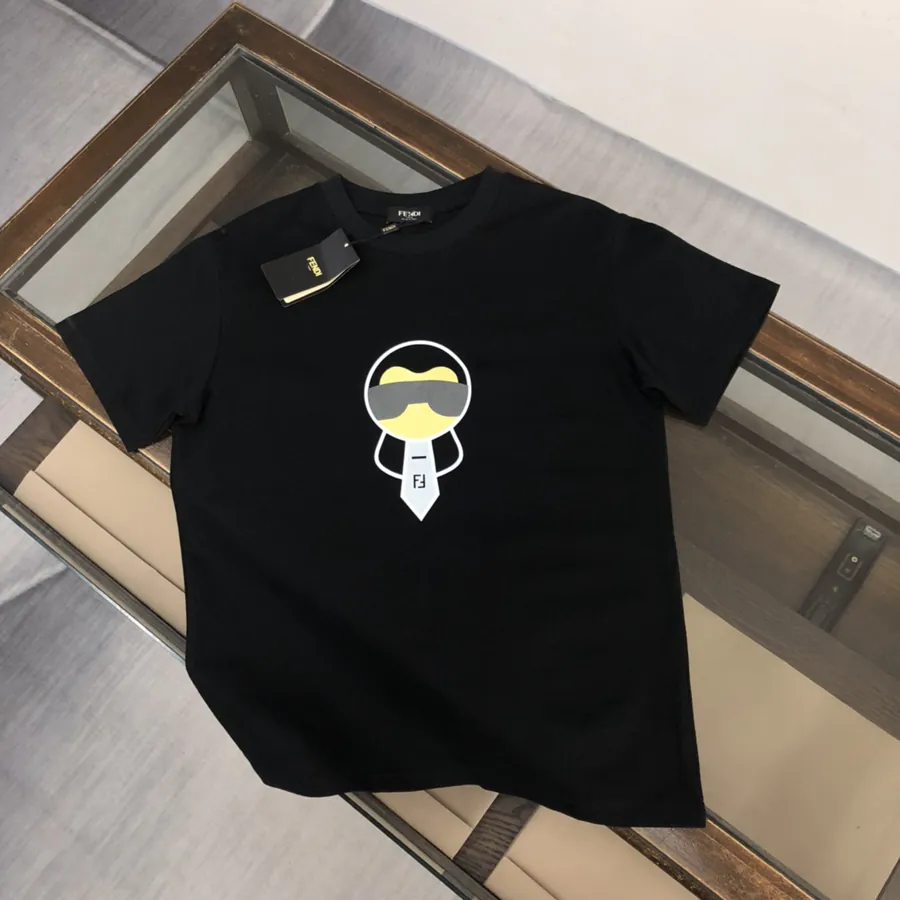 FENDI 25ss Printed Round Neck Short Sleeve T Shirt