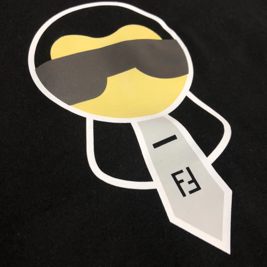 FENDI 25ss Printed Round Neck Short Sleeve T Shirt