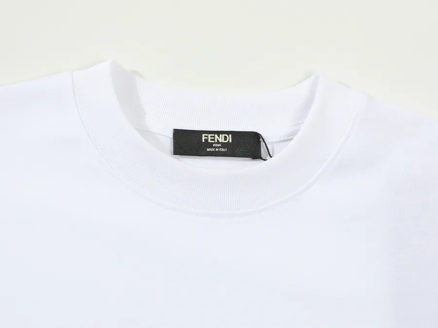 Fendi 25ss Printed Round Neck Short Sleeve T Shirt