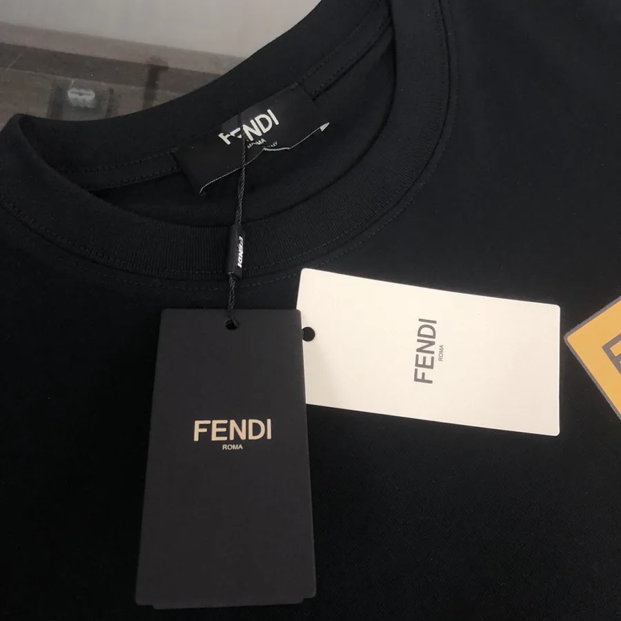 FENDI 25ss Printed Round Neck Short Sleeve T Shirt