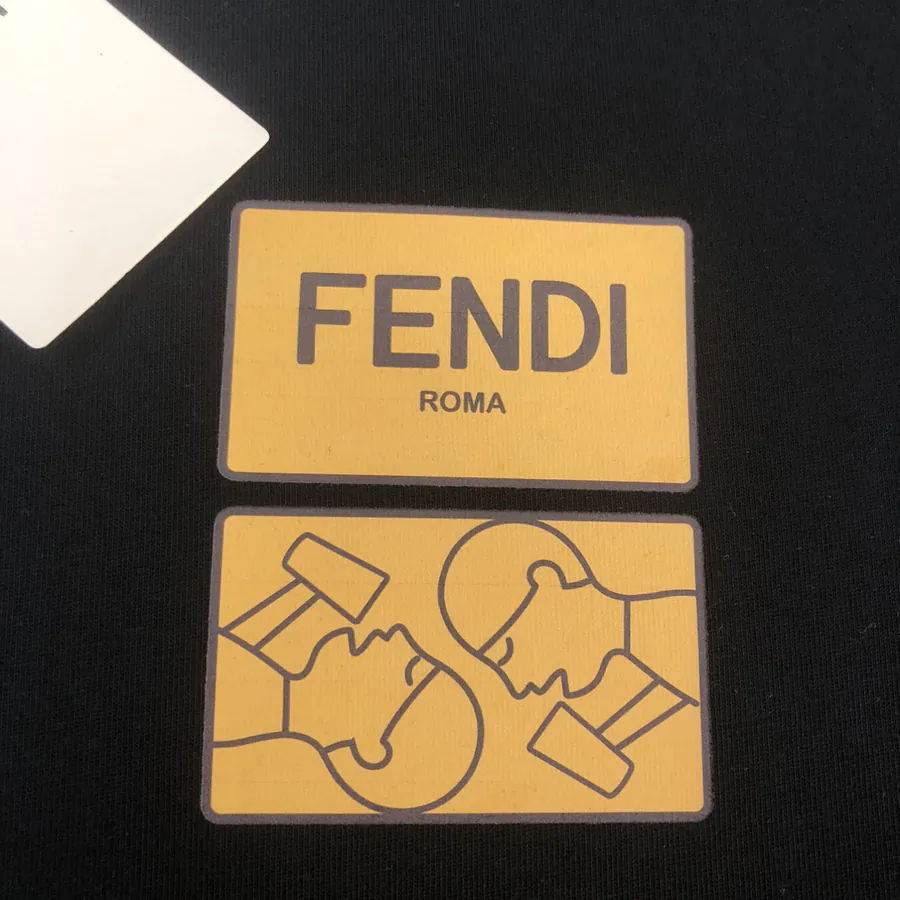 FENDI 25ss Printed Round Neck Short Sleeve T Shirt