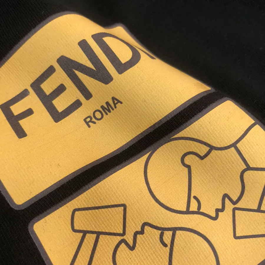 FENDI 25ss Printed Round Neck Short Sleeve T Shirt