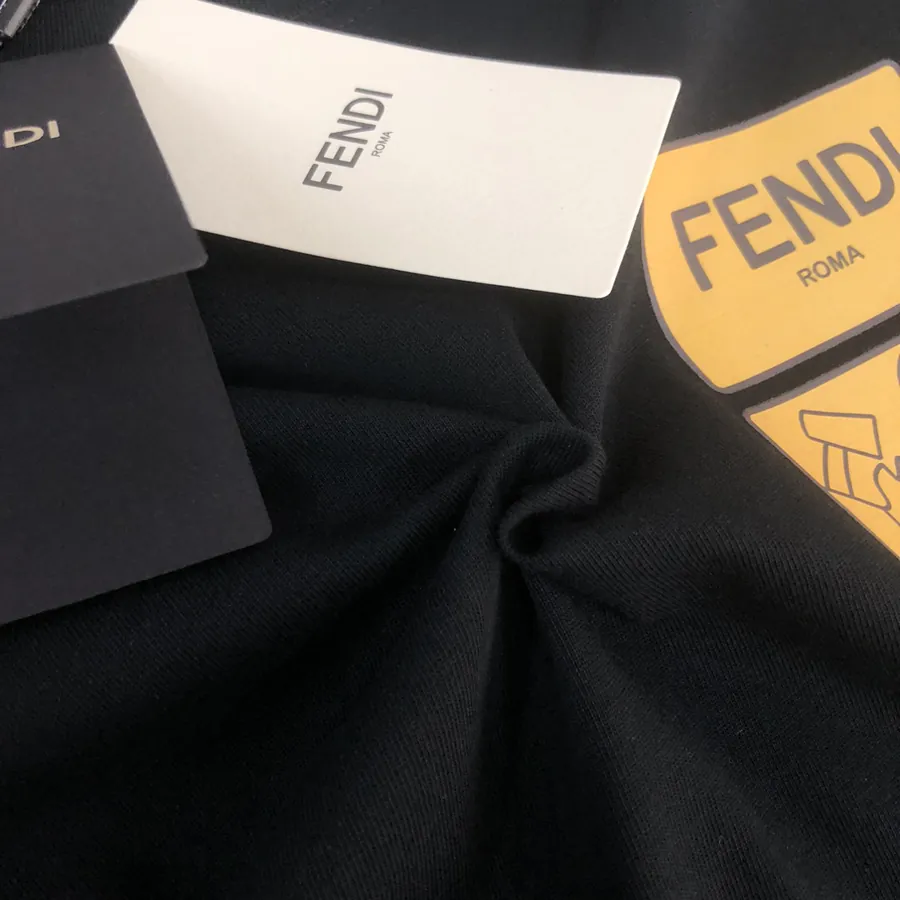 FENDI 25ss Printed Round Neck Short Sleeve T Shirt