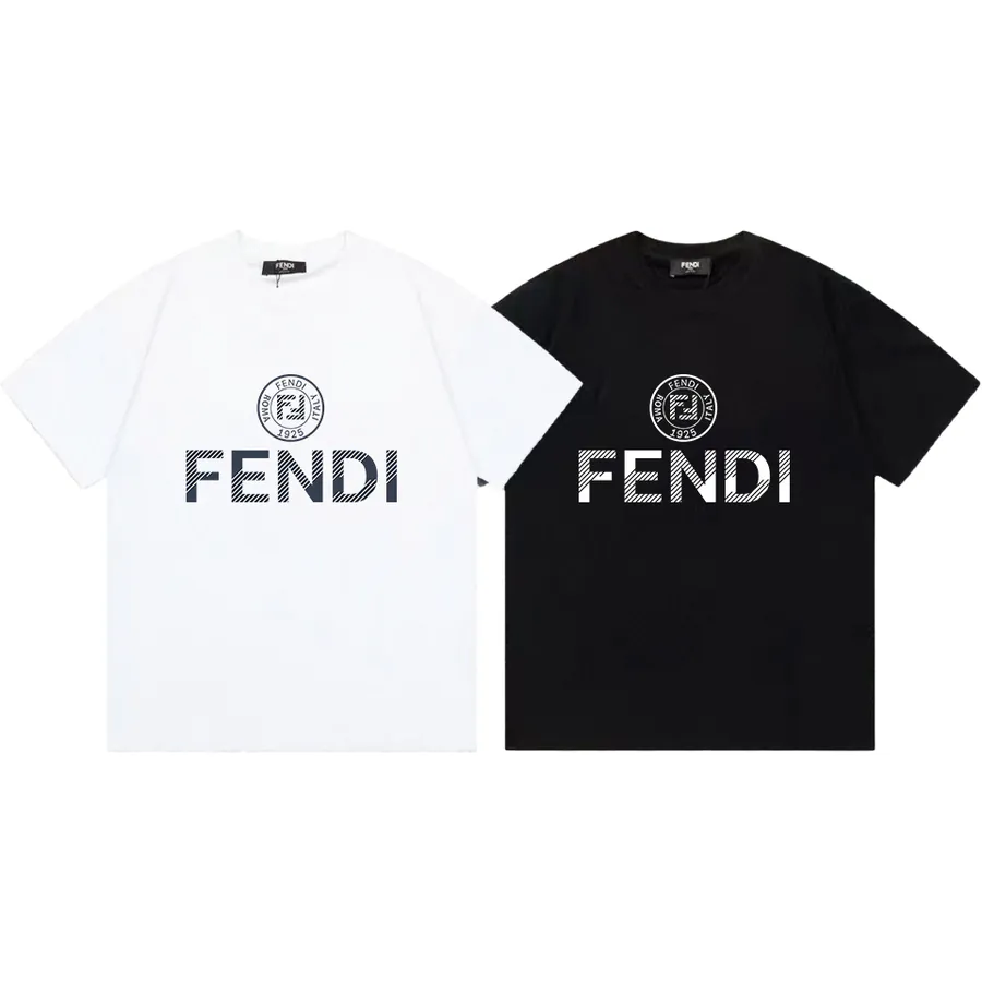 FENDI 2025 Summer Round Neck Short Sleeve T Shirt