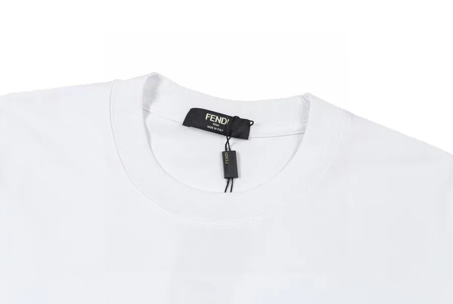 FENDI 2025 Summer Round Neck Short Sleeve T Shirt