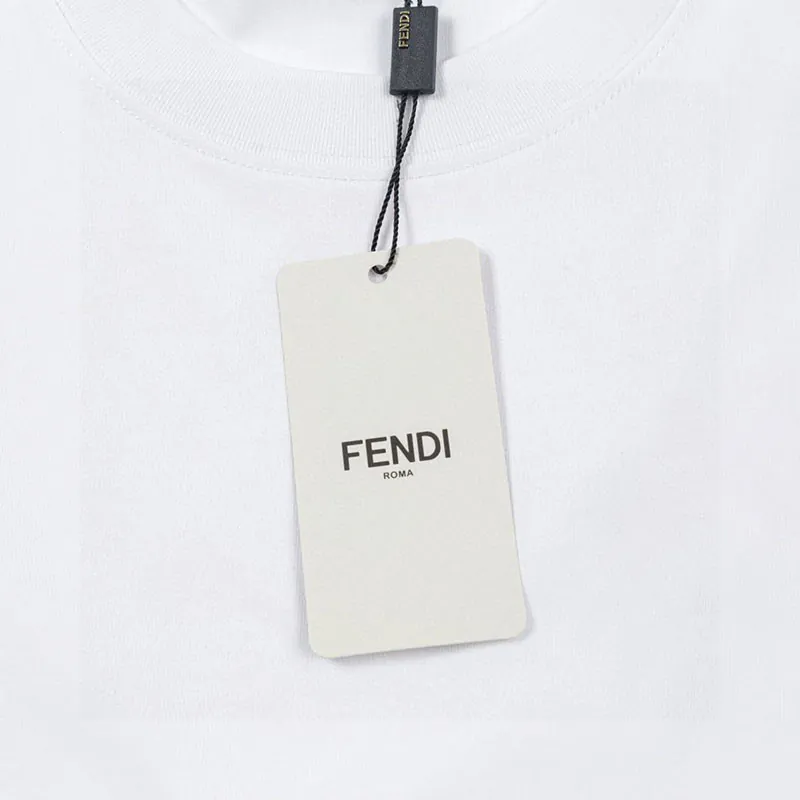 FENDI 2025 Summer Round Neck Short Sleeve T Shirt