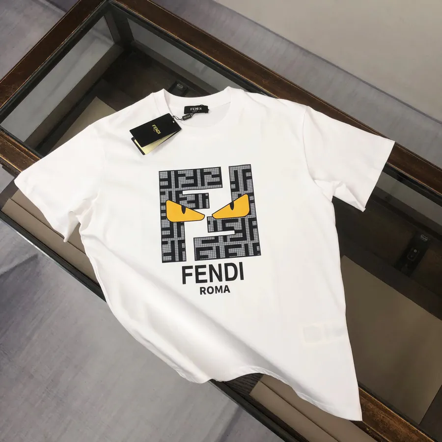 FENDI 2025 Summer Round Neck Short Sleeve T Shirt