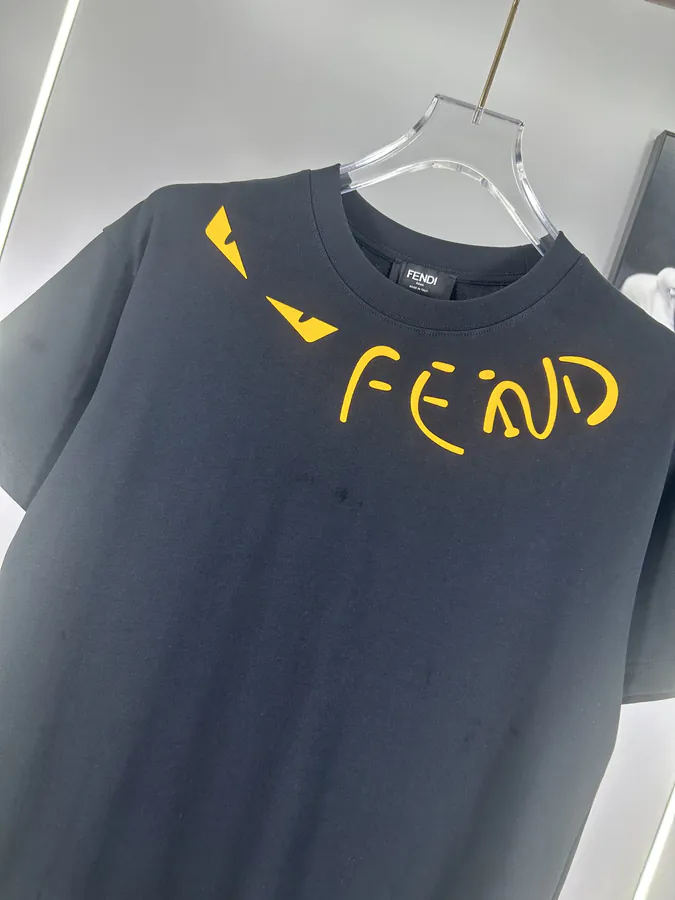 FENDI 2025 Summer New Round Neck Short Sleeve T Shirt