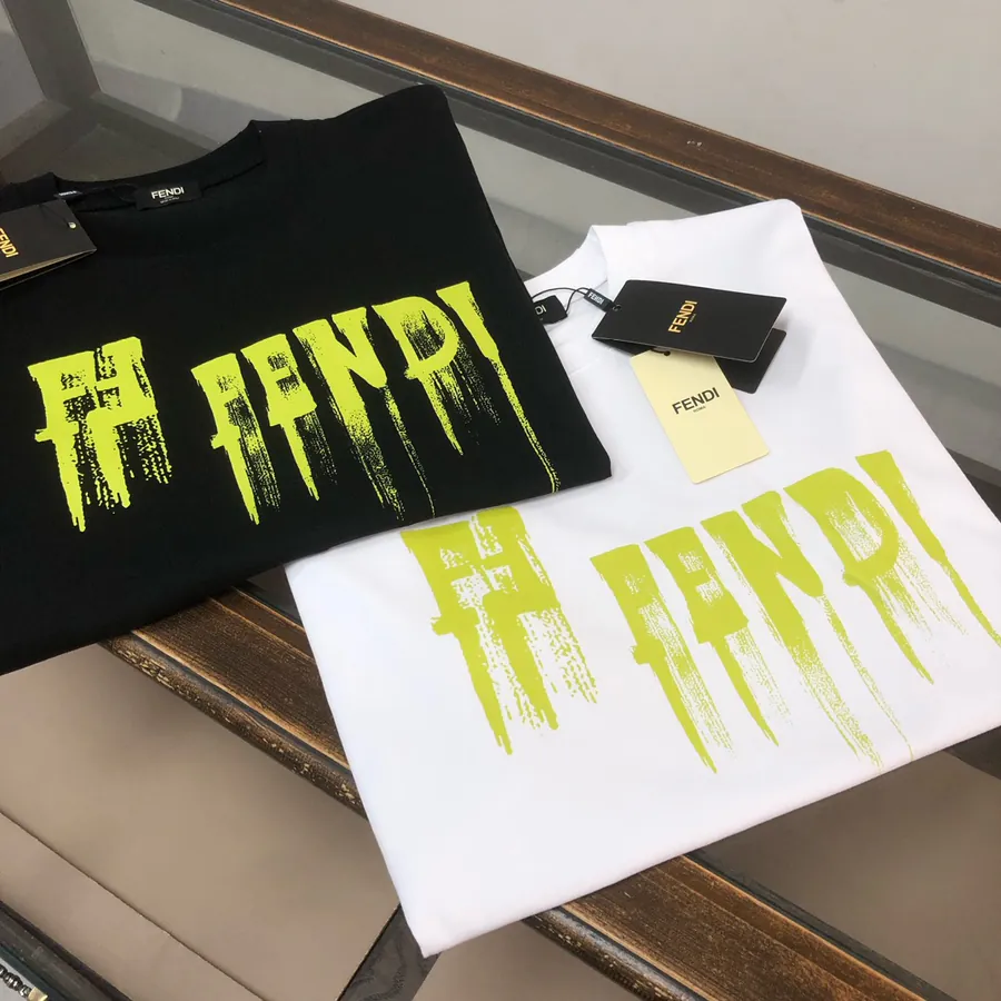 FENDI 2025 Summer Round Neck Short Sleeve T Shirt