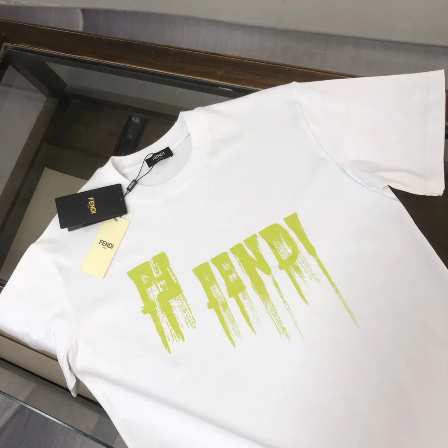 FENDI 2025 Summer Round Neck Short Sleeve T Shirt