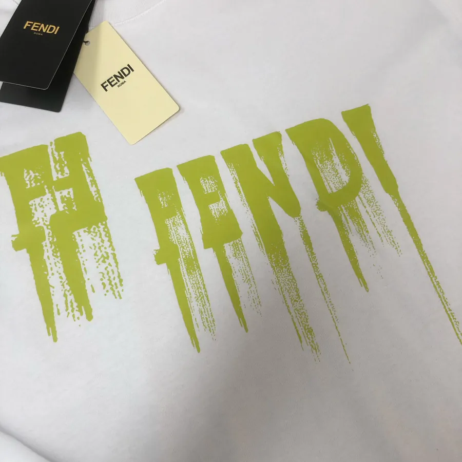 FENDI 2025 Summer Round Neck Short Sleeve T Shirt