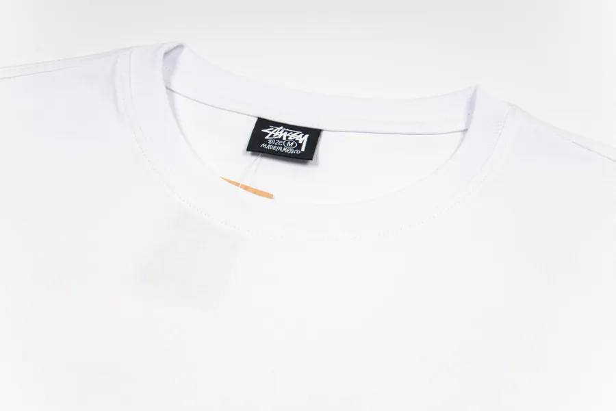 Stussy 蟑螂图案印花圆领短袖T恤 男女同款