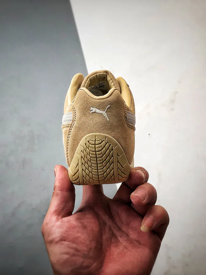 Puma Speedcet Brown Leather Racing Sneaker