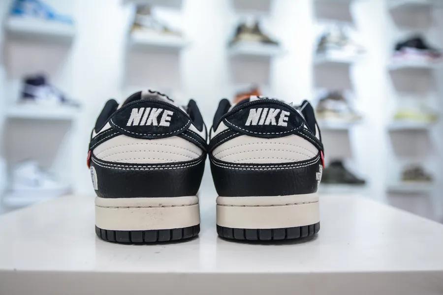 SB Dunk Low x The North Face Black and White Triple Stripe
