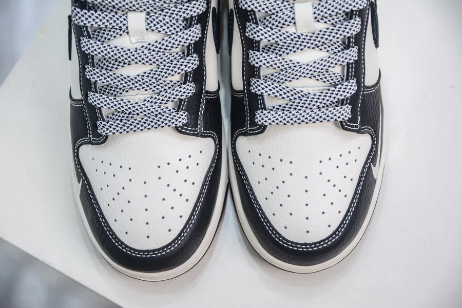SB Dunk Low x The North Face Black and White Triple Stripe