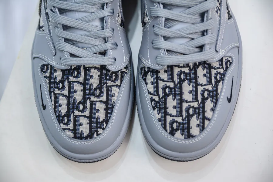 TS x Air 1 Low Customized Grey Black Colorway with Original Air Pad Module