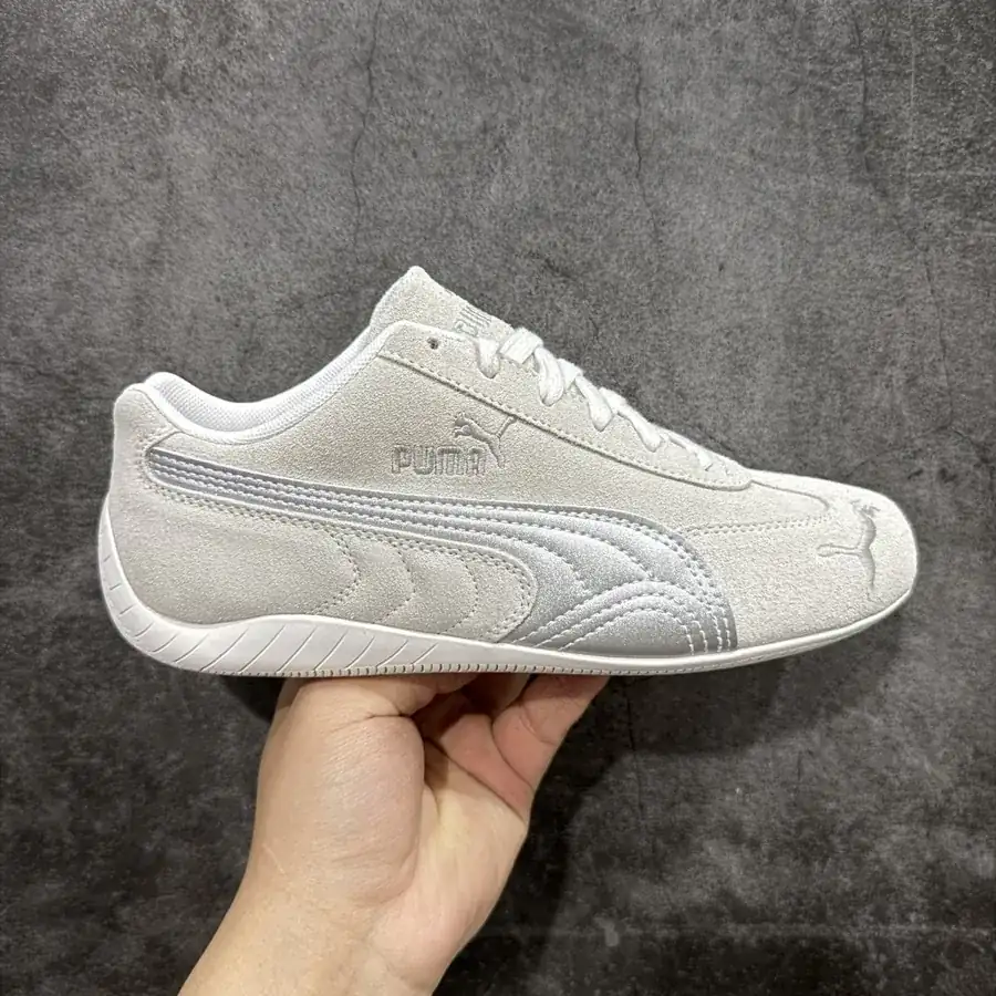PUM Speed OG Sparco Retro Racing Sneaker with Grained Leather Upper