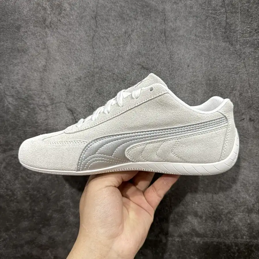 PUM Speed OG Sparco Retro Racing Sneaker with Grained Leather Upper