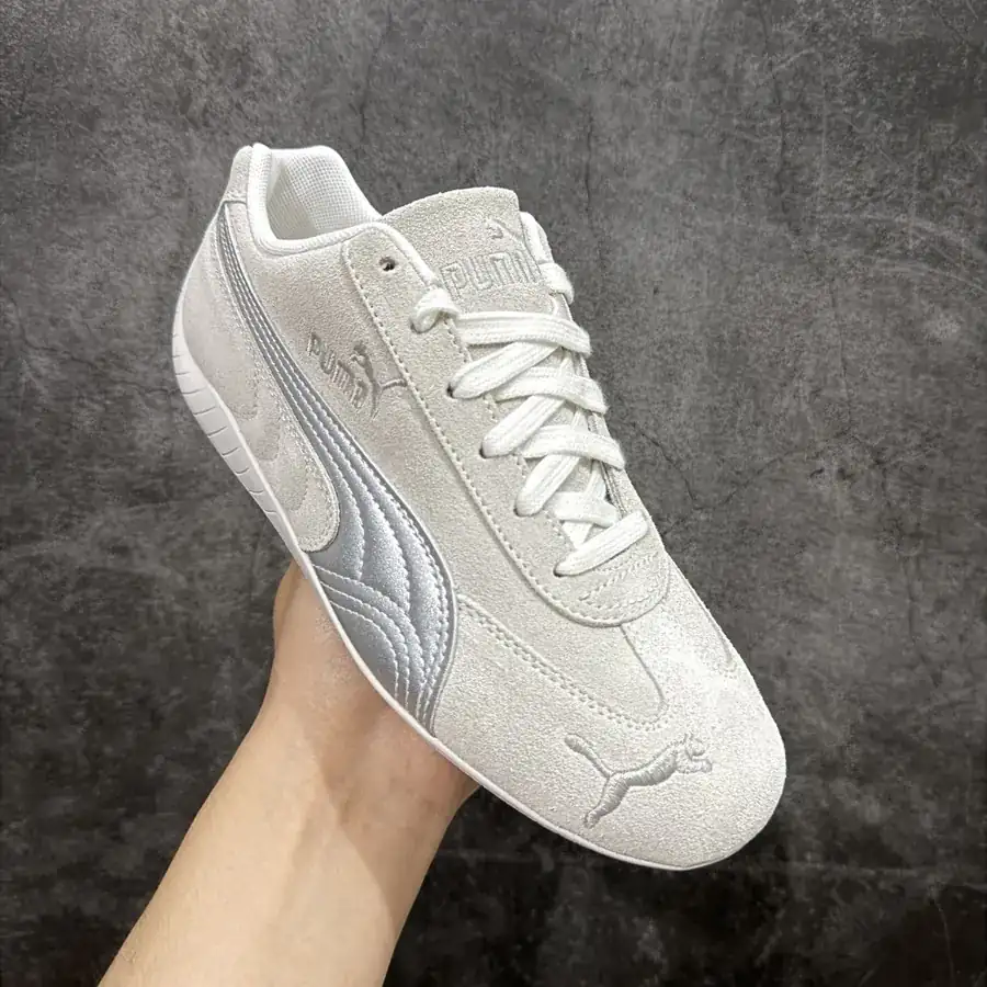 PUM Speed OG Sparco Retro Racing Sneaker with Grained Leather Upper