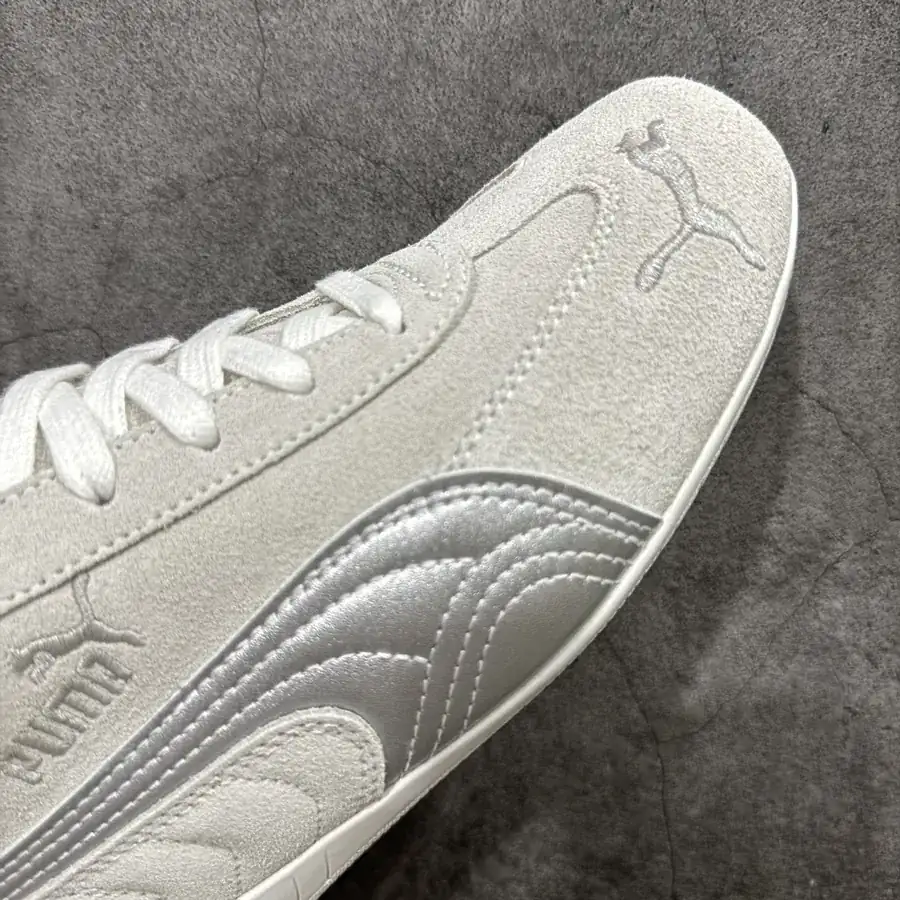 PUM Speed OG Sparco Retro Racing Sneaker with Grained Leather Upper