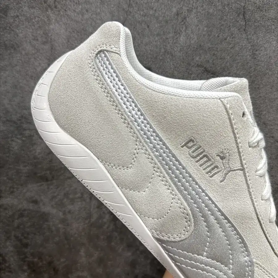 PUM Speed OG Sparco Retro Racing Sneaker with Grained Leather Upper