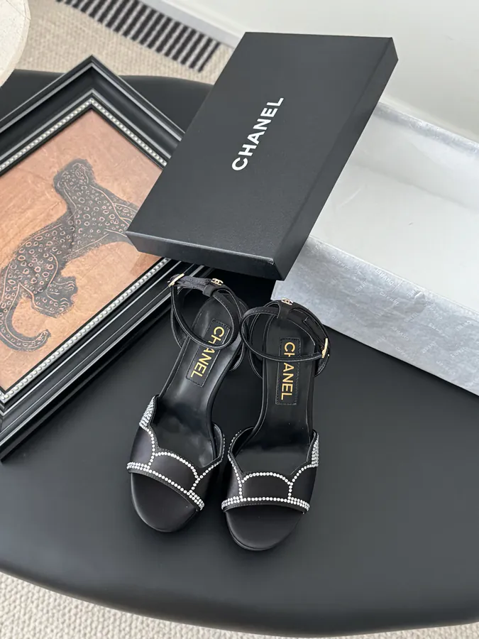Chanel 25K Early Spring Waterproof Studded Sandals