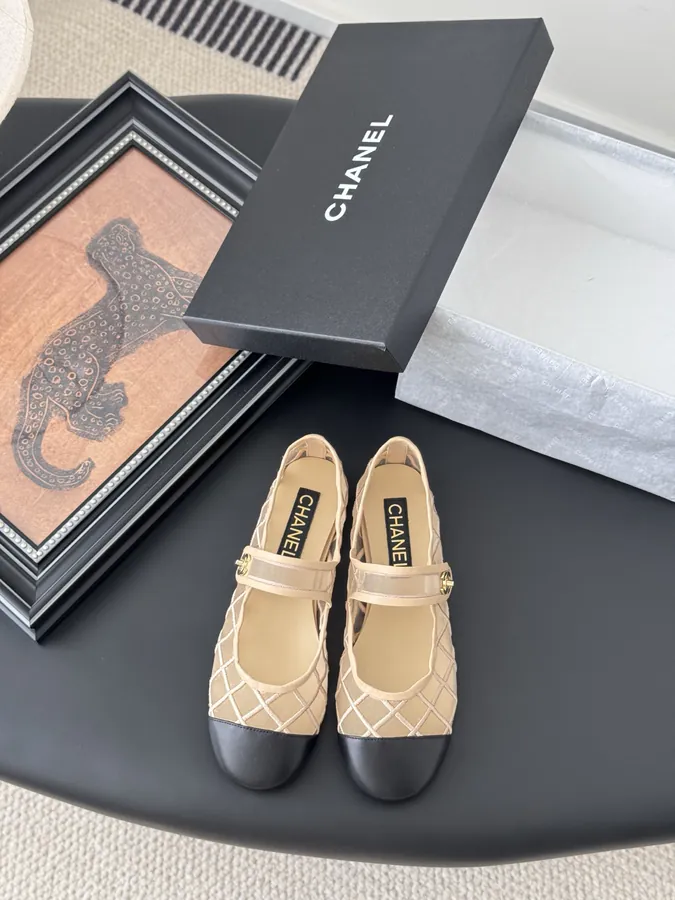 Chanel 25s Mary Jane Flats