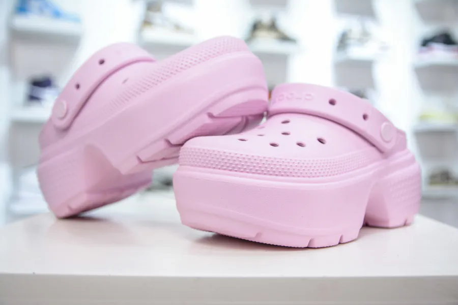 Crocs K骆驰 Snowflake Pink Bucket Bag