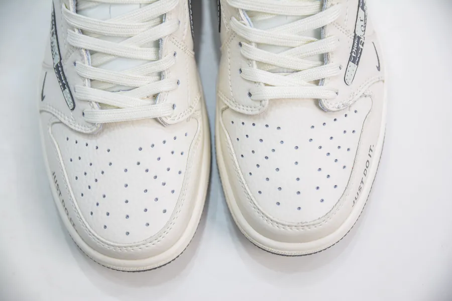 TS x Air 1 Low White and Black Customized Colorway