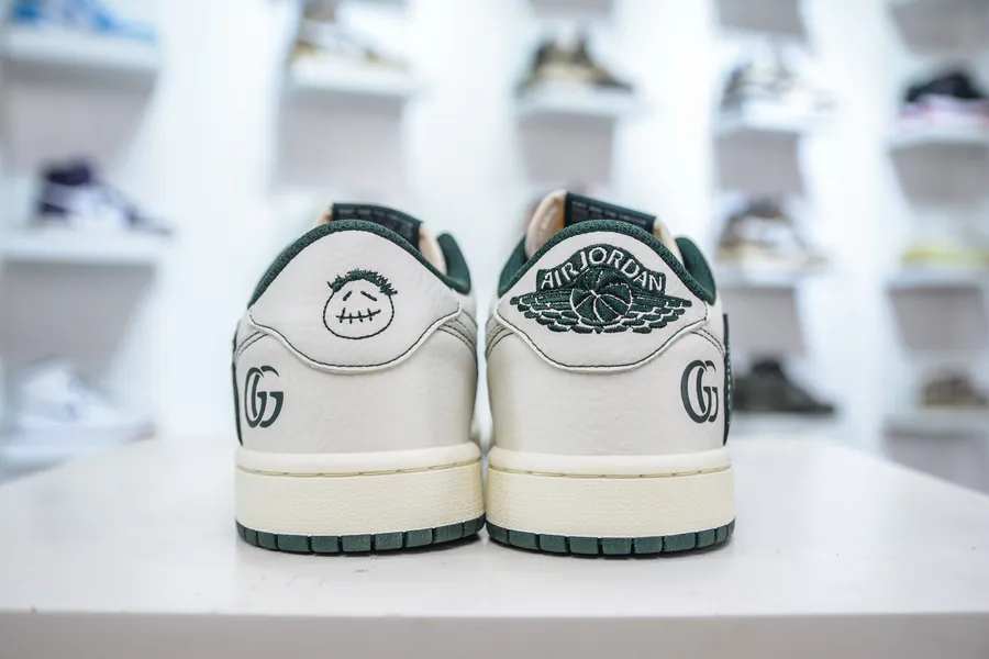 TS x Air 1 Low Collaboration White, Brown, Green