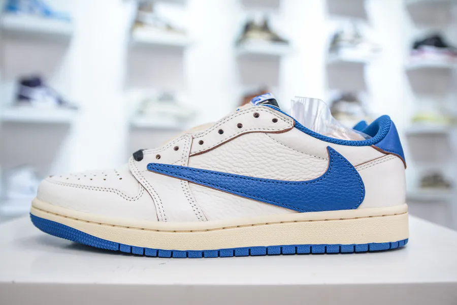 Travis Scott x Air Jordan AJ1 Low OG SP TS White Blue