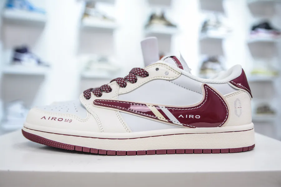 TS x Air Jordan AJ1 Low x Qianwei M9 Custom Color Sneaker