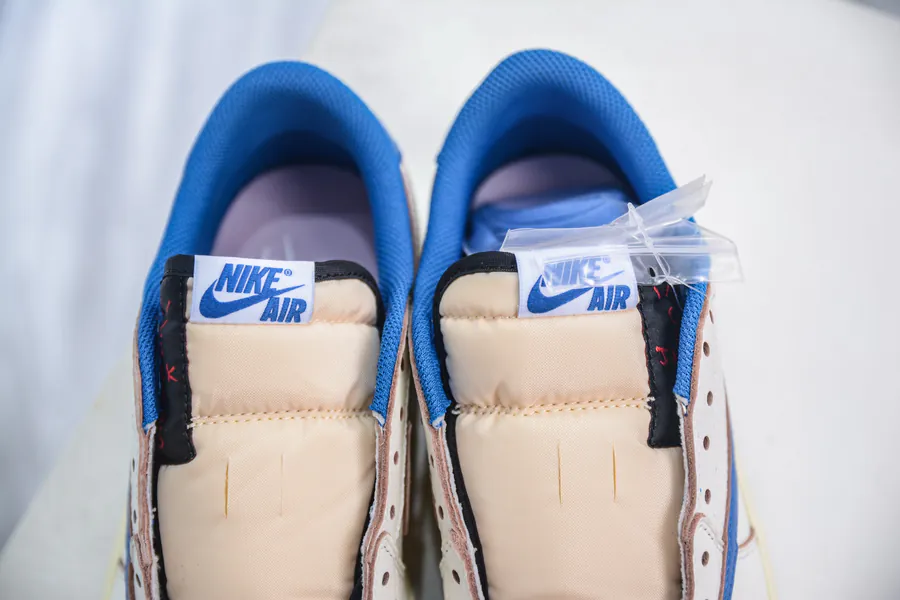 OG Version Travis Scott x Air Jordan AJ1 Low White Blue