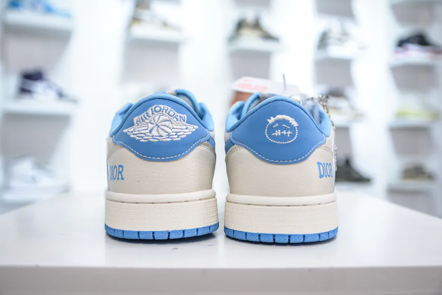 TS x Air 1 Low OG Version Day Blue Custom Color