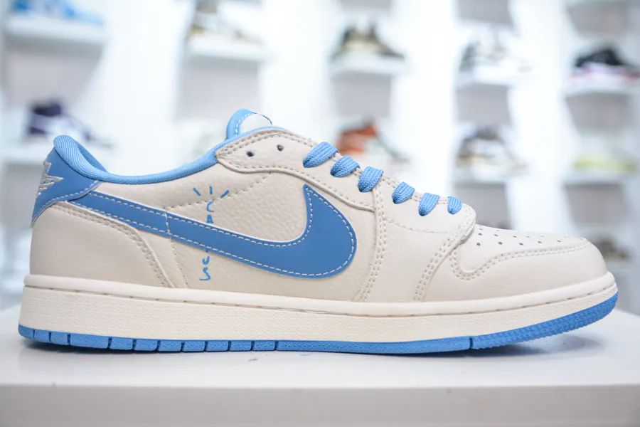 TS x Air 1 Low OG Version Day Blue Custom Color