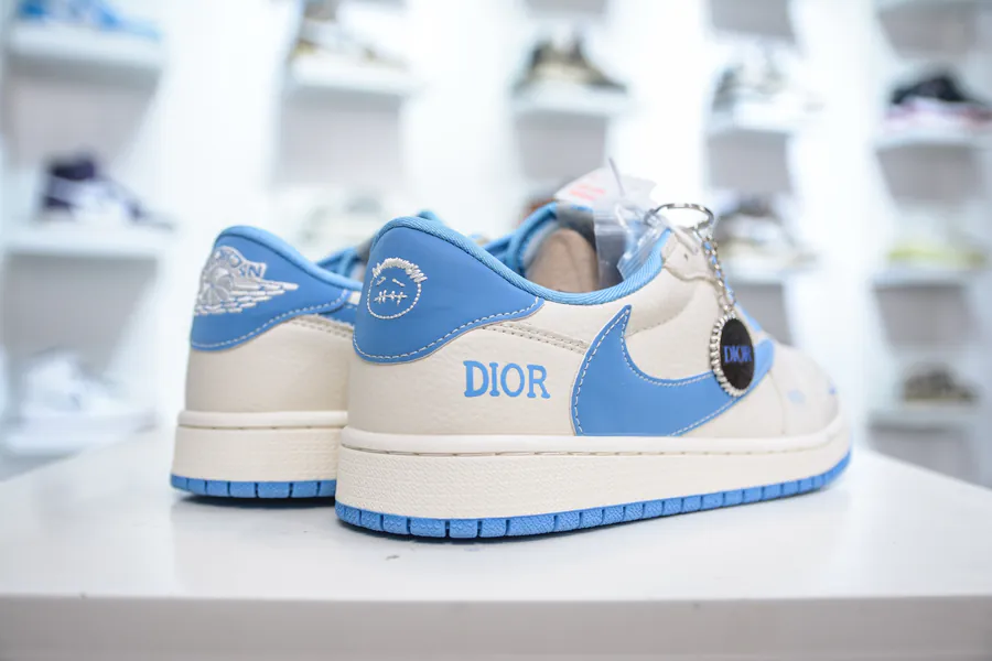 TS x Air 1 Low OG Version Day Blue Custom Color