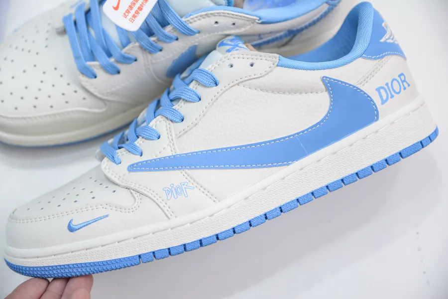 TS x Air 1 Low OG Version Day Blue Custom Color