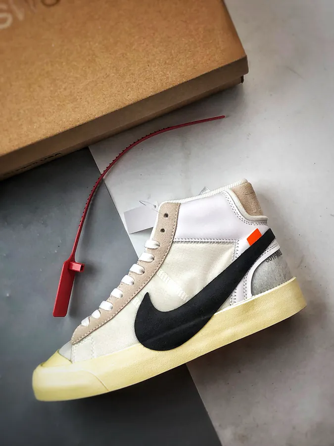 OFF WHITE X NK Blazer The Ten in Beige