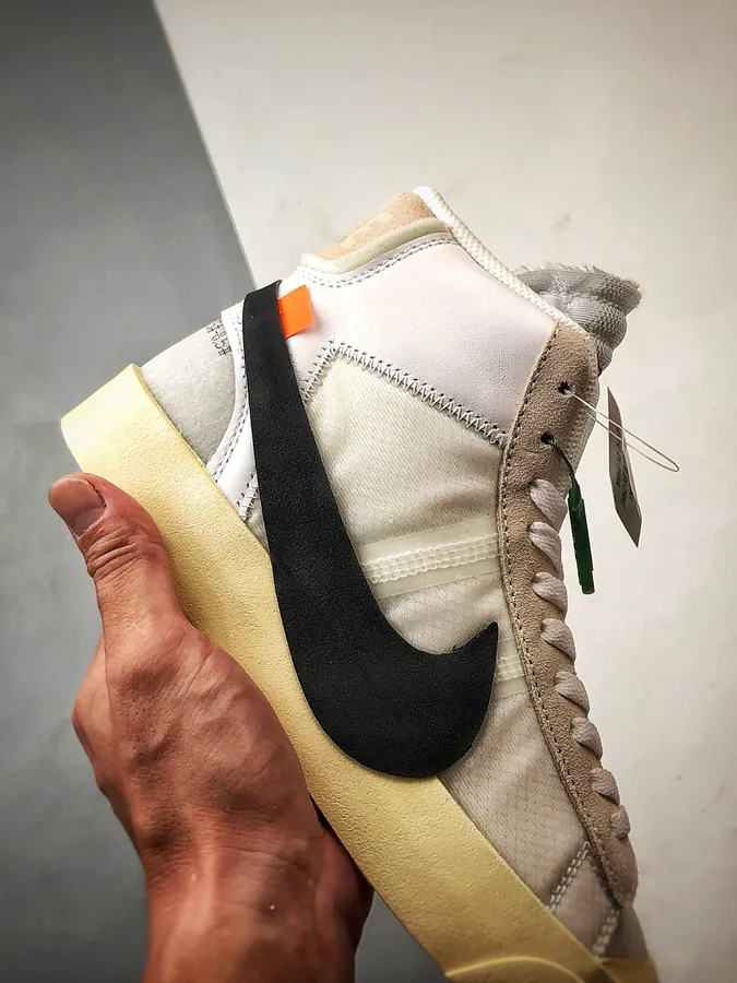 OFF WHITE X NK Blazer The Ten in Beige