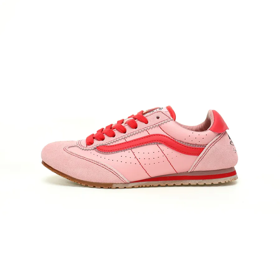 Vans Super Lowpro Red Pink Artist Collaboration Series
