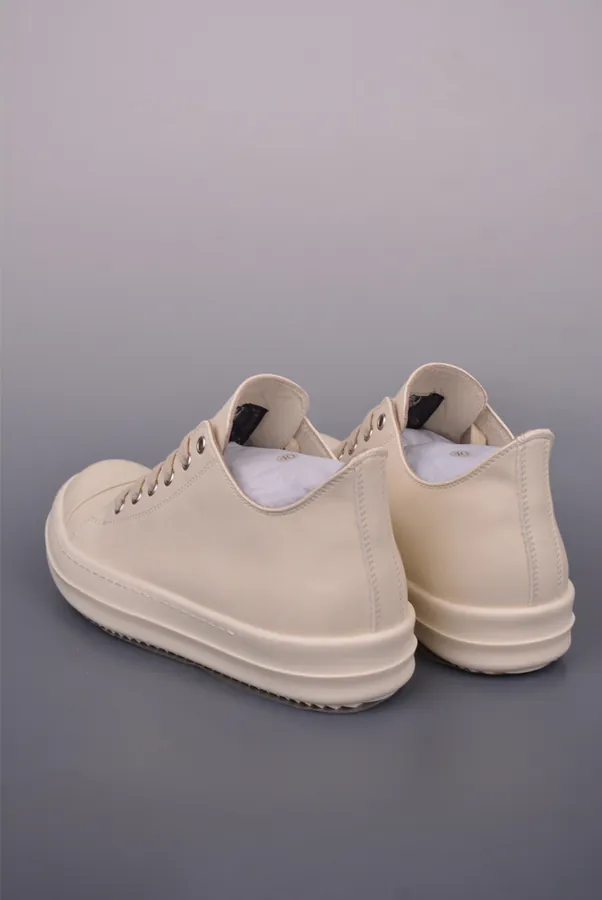 Ri Owens RO Mega Premium Leather Low Top Sneaker