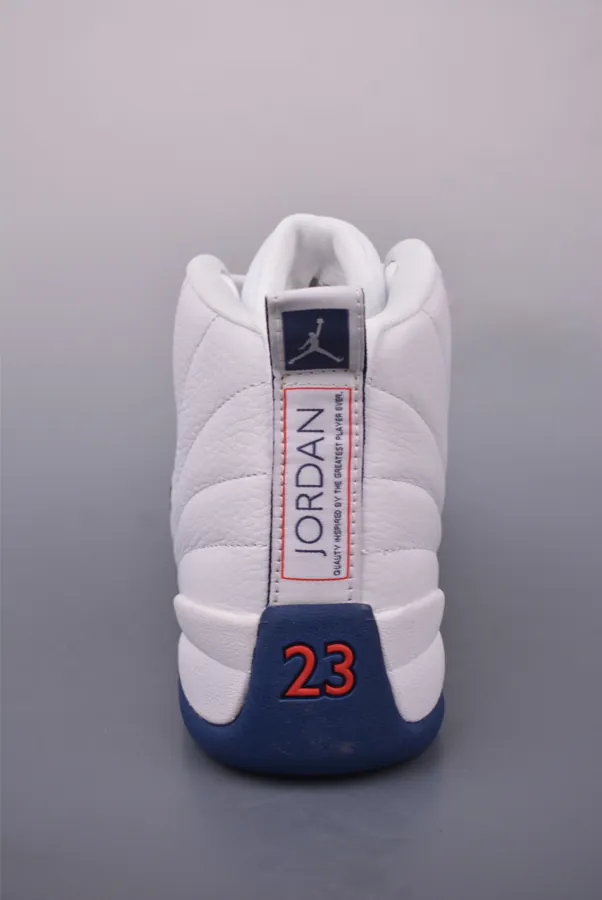 CX Exclusive 12 White Blue Men's Basketball Shoes
