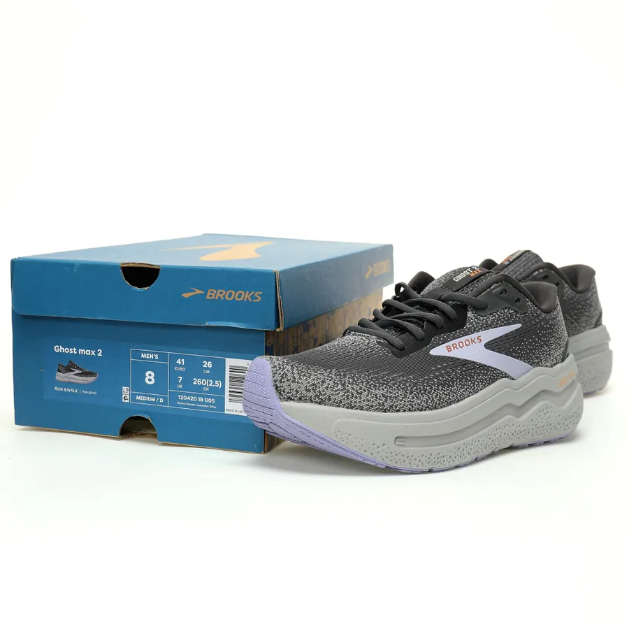 Brooks Ghost Max 2 Premium Running Shoes with Wide Fit and Enhanced Cushioning
