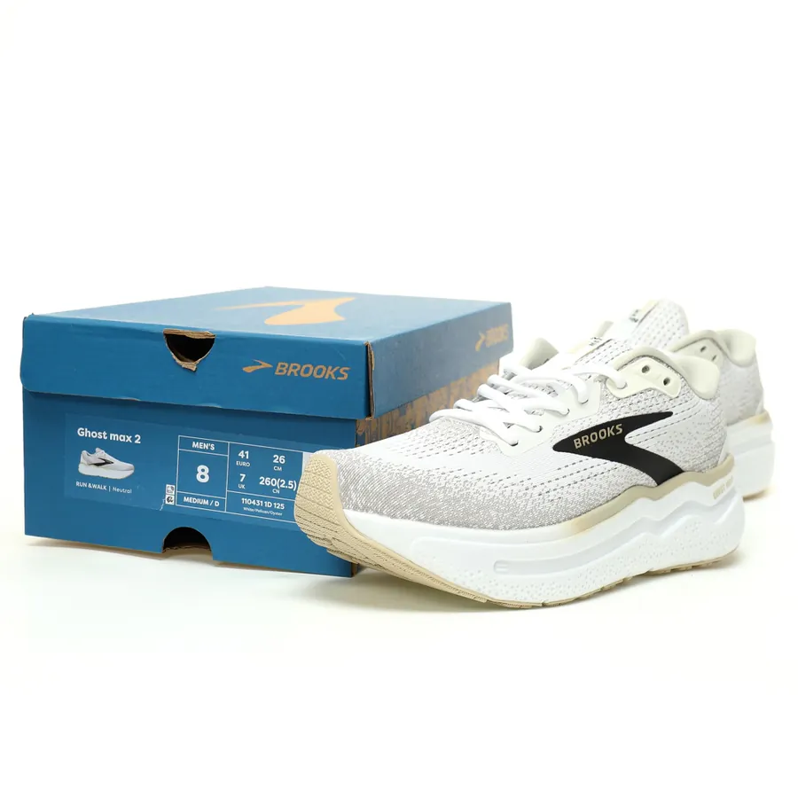 Brooks Ghost Max 2 Enhanced Cushioning Running Shoes with Wide Fit