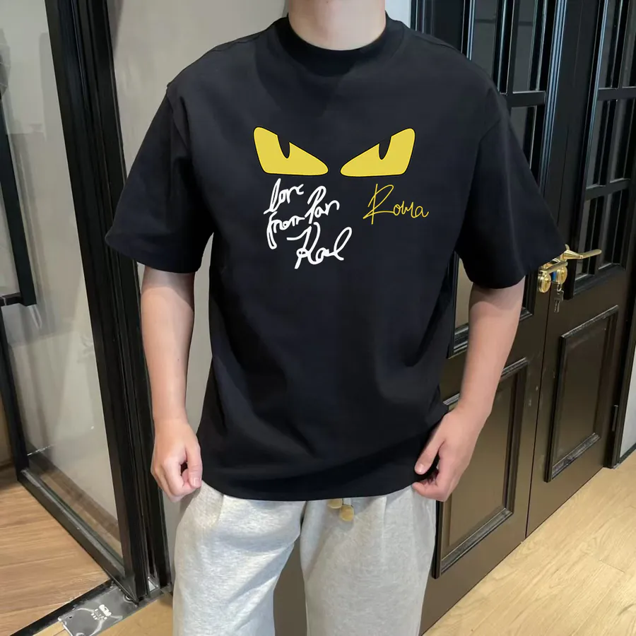 FENDI 2025 Summer Round Neck Short Sleeve T Shirt