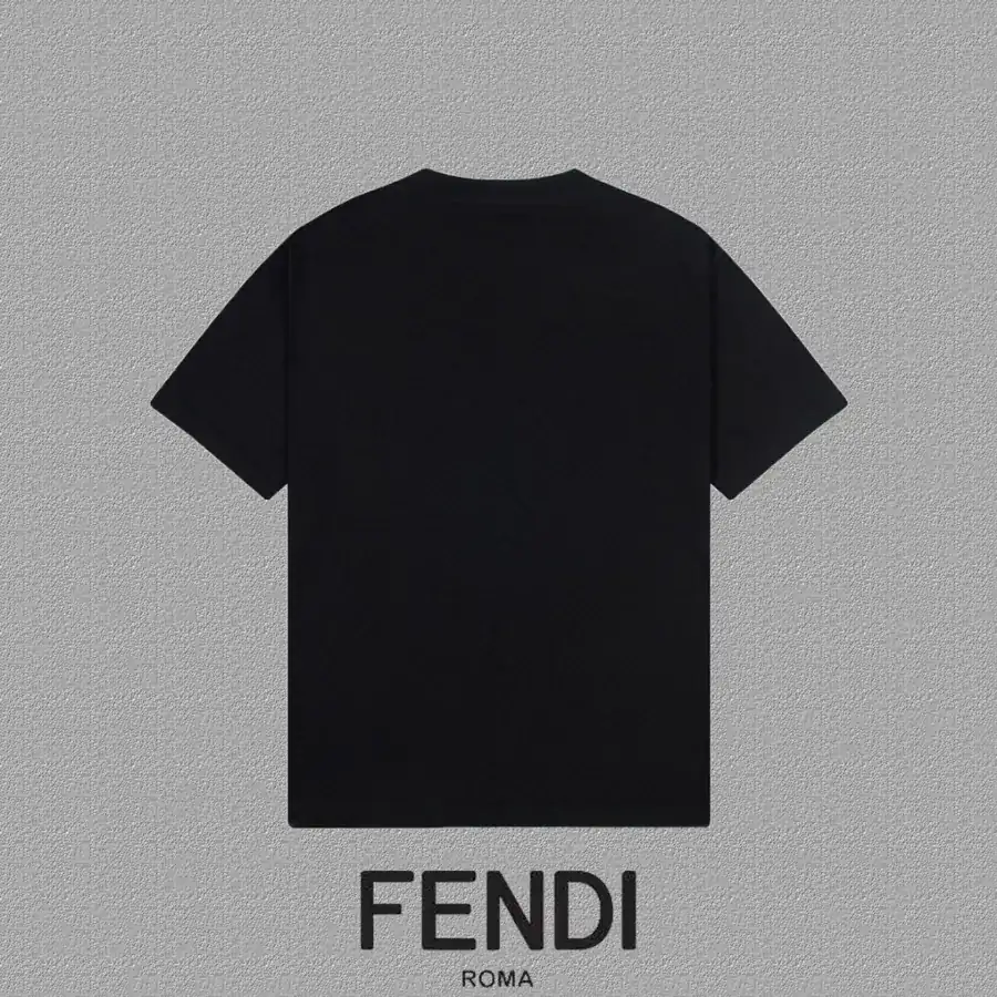 FENDI 25ss Printed Round Neck Short Sleeve T Shirt