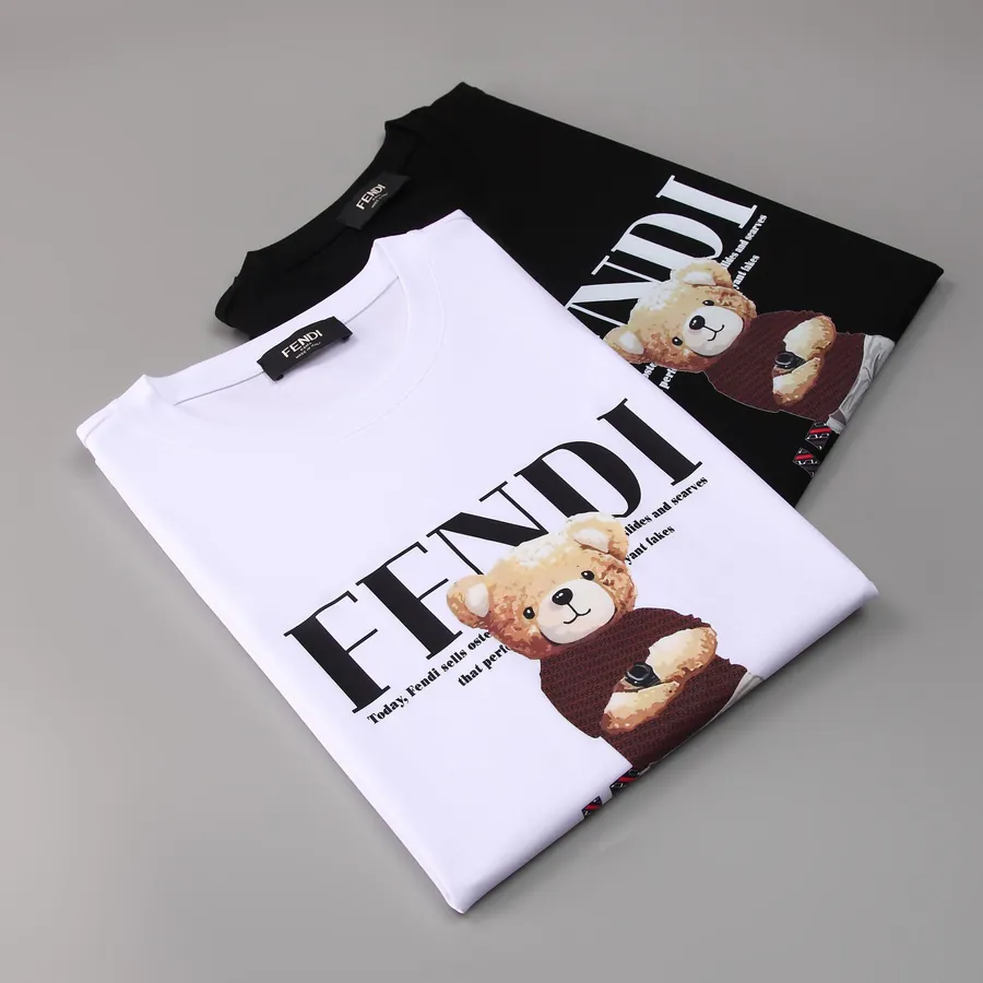 Fendi 25ss Printed Round Neck Short Sleeve T Shirt