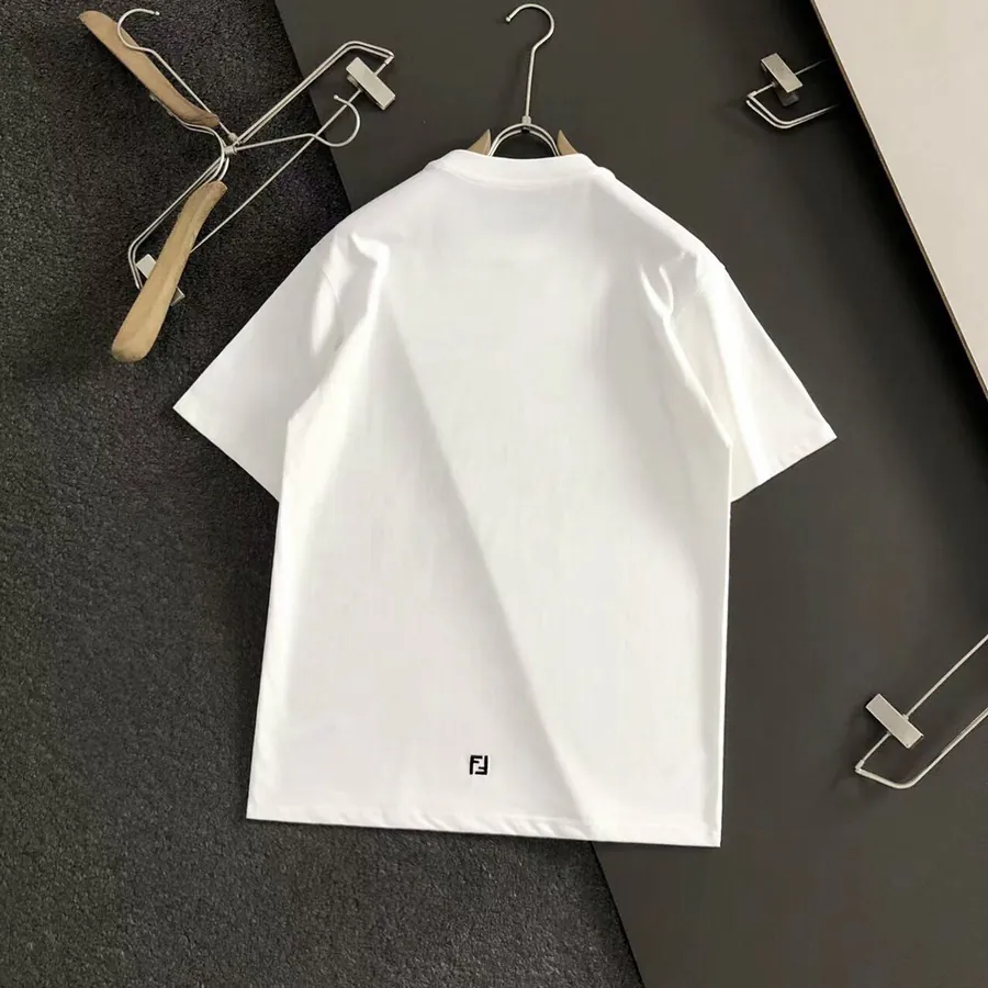 FENDI 25ss Printed Round Neck Short Sleeve T Shirt